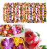 BangShou Pack of 40 Colourful Hawaiian Necklaces, Hawaii Flower Chains