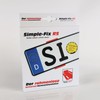 Simple-Fix RS Red Exclusive Frameless Universal License Plate Holder Complete