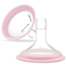 Maymom 19mm MyFit Shields, Pano Series; Compatible with Medela Breast Pump- PersonalFit, Freestyle, Harmony, Maxi, Freestyle Flex Connector; Connect to Maymom Widemouth/Narrow Connector, 2pcs