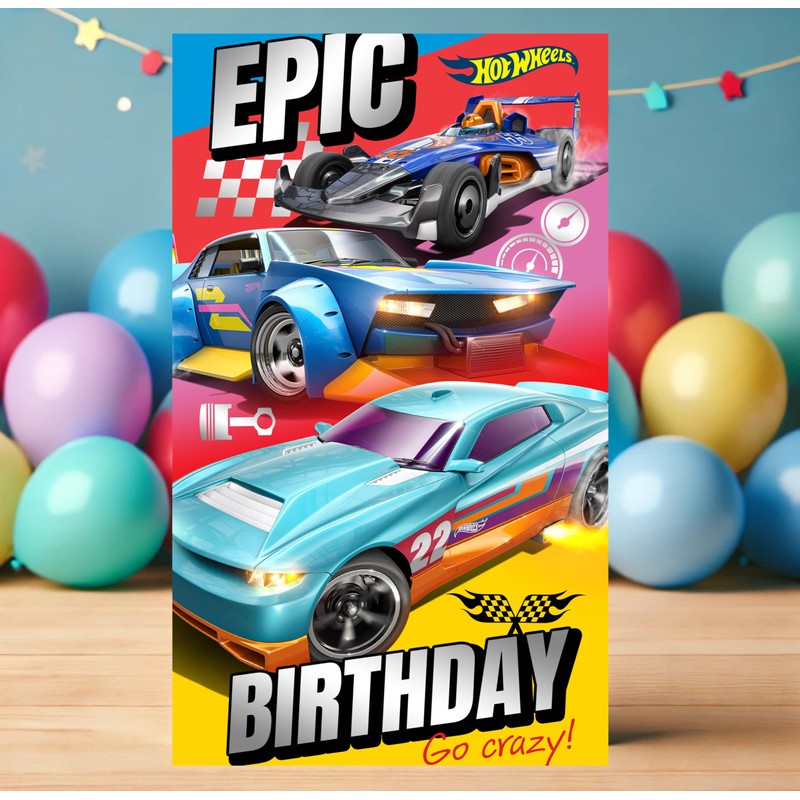 HOT WHEELS BIRTHDAY CARD