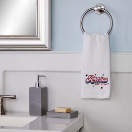 SKL Home Patriotic 4th of July Retro America Americana Hand Towel (2-Pack)