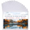 Thick Handmade A5 Size Watercolor Paper with Deckle Edge -