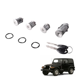 GrteRokky Ignition Key Switch Lock Cylinder with Two Keys Compatible for 1998-2001 Jeep Wrangler TJ & 1998-2000 Dodge Stratus Replaces 703719C 703719 5003843AB 5083915AB 924-703 4746311 DL4815 DL6946