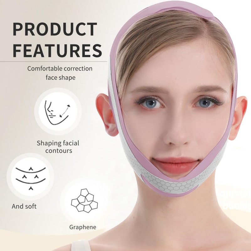 Graphene V Line Lifting Mask, Face Lifting Strap for Sleeping