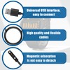 1PCS Smart Watch Charger 2 Pin Magnetic Black Charger for