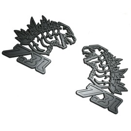 Pair New Custom 7.3L Godzilla Decals Sticker 3D Badge Emblems Compatible with Ford Super Duty Camaro Silverado Ram Jeep Universal Truck (Matte Black)