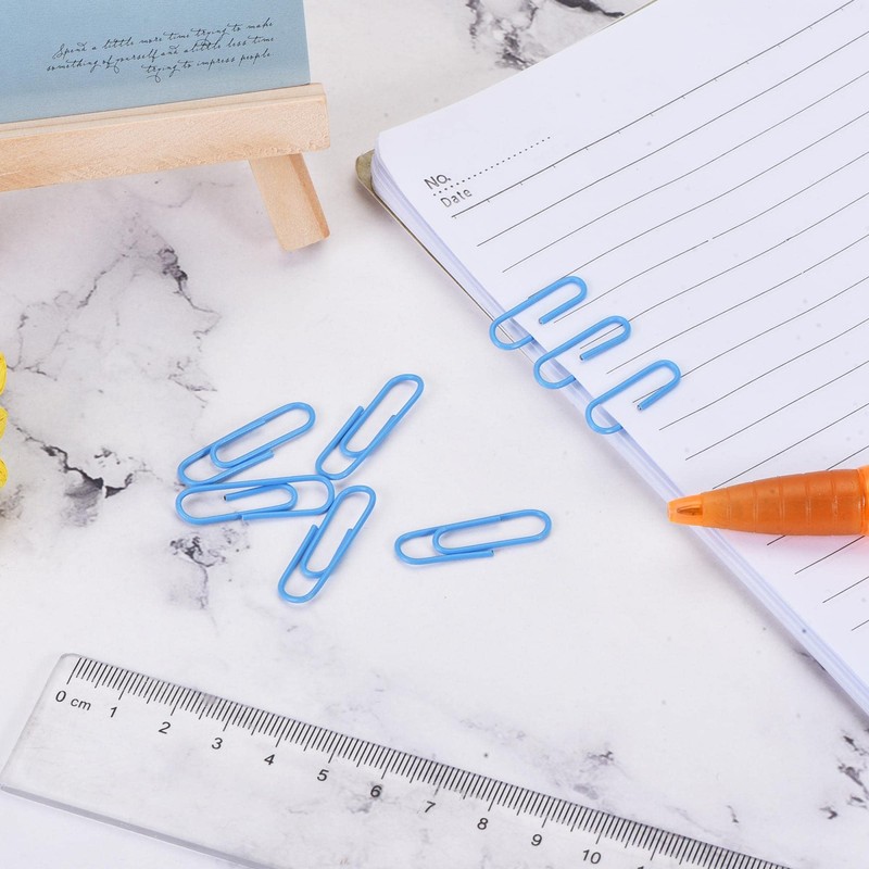 sourcing map Paper Clips Small Size 1.1 Inch Vinyl Coated