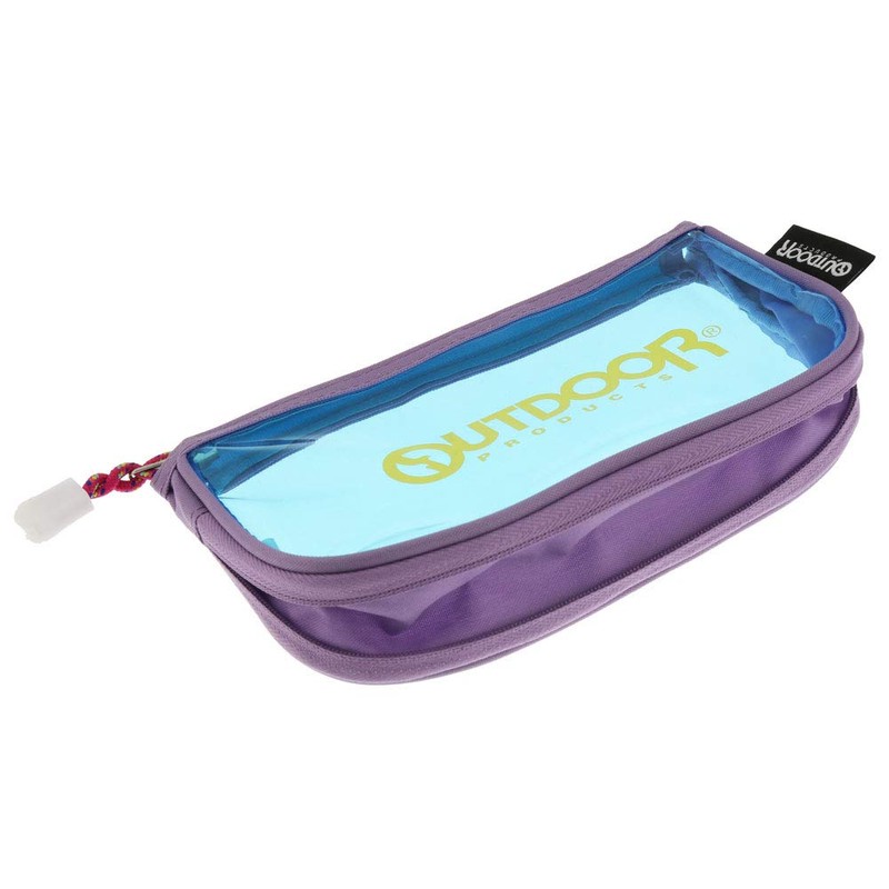 Sunstar Stationery S1421549 OUTDOOR Pen Case, Clear Flat Violet +