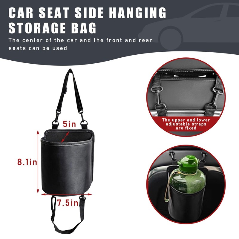 Car Seat Side Large Cup Holder, Waterproof Cup Holder Expander