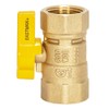 Eastman Straight Gas Brass Ball Valve, 3/4 in FIP x