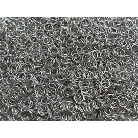 1 Pound Bright Aluminum Chainmail Jump Rings 18G 5/16" ID (5200+ Rings!)