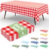 misaya 4 Packs 54 x 78 Inch Buffalo Disposable Table