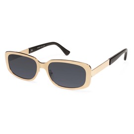 SOJOS Small Face Sunglasses Womens Men Trendy Y2K Designer Cute Shades Petite,Gold