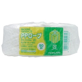 コクヨ PPロープ チーズ巻き 50m 白 ホヒ-52NW