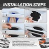 SOMUCH Car Door Handle Protector - Carbon Fiber Anti-Scratch Door