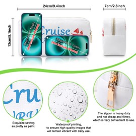 Cruise Gift Makeup Bag Girls Getaway Gifts Cruise Vacation Gift Travel Gifts Cruising Gift Trip Gift for Best Friends Bestie Sister Beach Lover Gift Cruise Themed Gift Cruise Cabin Gift Cosmetic Pouch