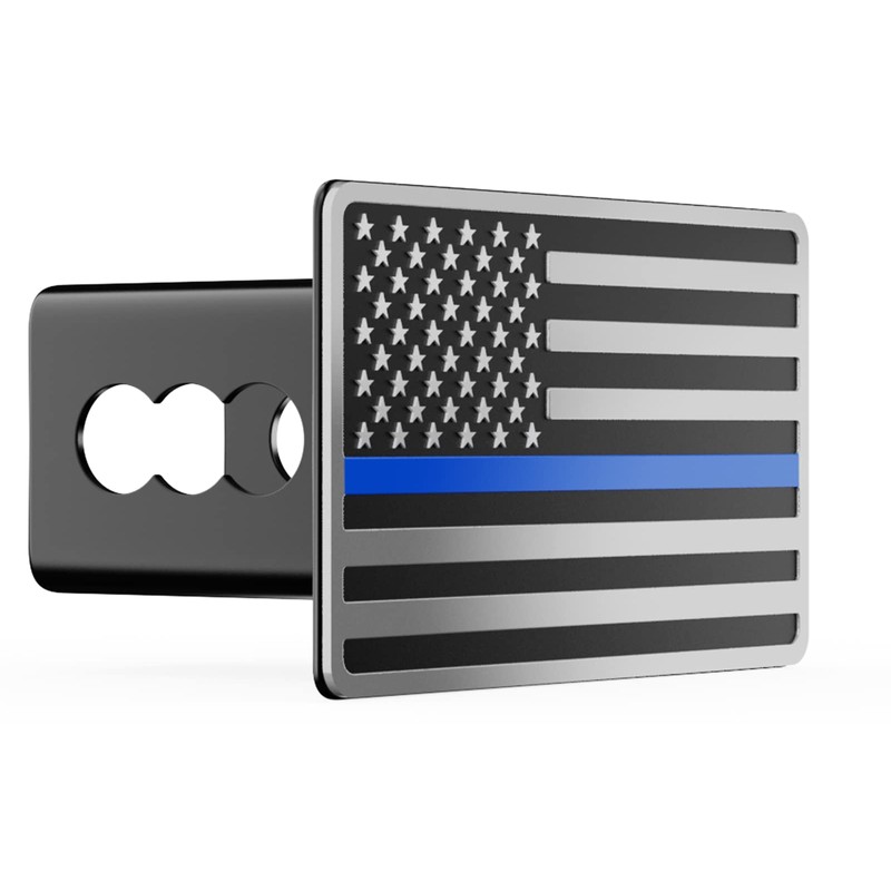 TOEASYTY Heavy American Flag Metal Trailer Hitch Covers for 2