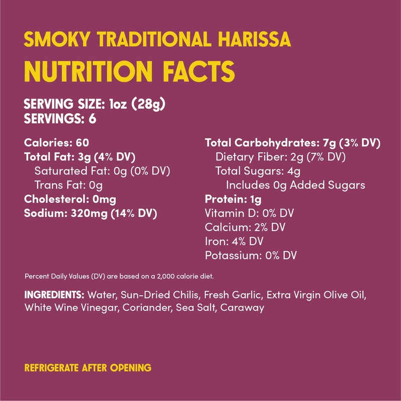 Zwita Smoky Harissa 6oz | Tunisian Sun Dried Chili Paste