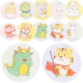 GLEAVI 120pcs stickers waterproof kid medical patch kids bandages waterproof bandages circle bandages for kids bulk round Sticker baby pe mini