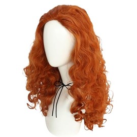 Pelucas De Cosplay Onduladas Grandes Para Disfraz De Halloween Para Mujeres Y Niñas (Naranja)