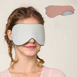 Double-sided four-season sleeping mask cooling & heating for a good night's sleep Unisex Individually packaged light pink 50ea
