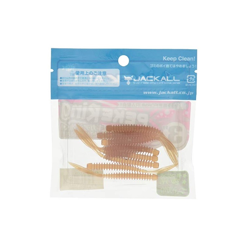 JACKALL (ジャッカル) Worm Pekering 3 Inches Iso-me Glow Crush
