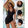 Blooming Jelly Women's One Piece Swimsuit Tummy Control Swim Dress