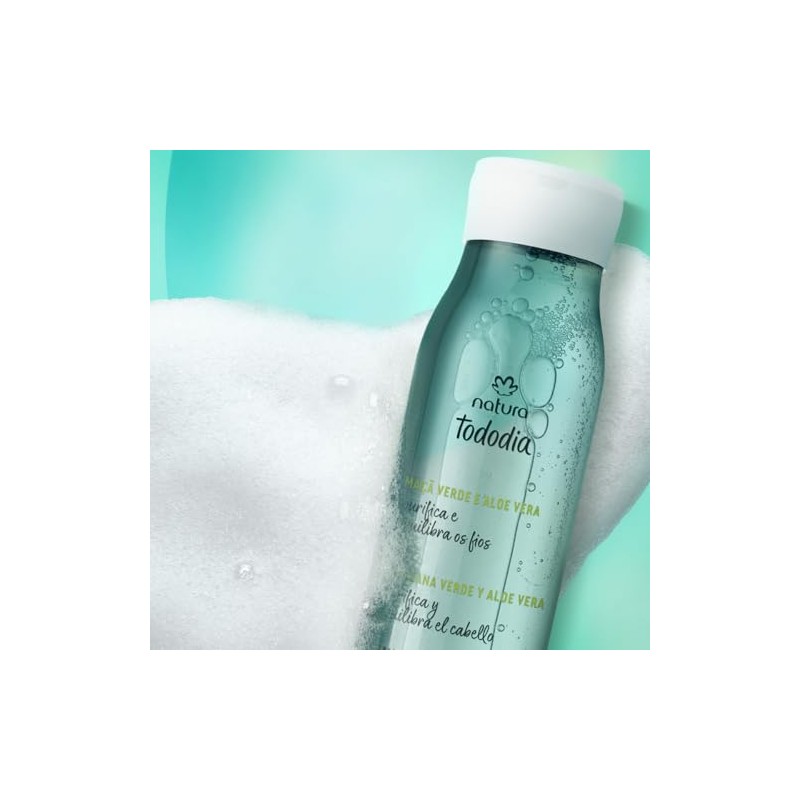 Natura Tododia Shampoo Hidratante Manzana Verde y Aloe Vera