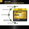 ExpertPower 12V 21Ah Gel Deep Cycle Solar Battery, Sealed Gel