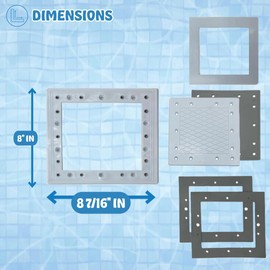 Poolzilla All Season Skimmer Kit for Above Ground Swimming Pools - Compatible with Hayward 1090, 1091, and Other Standard Size Skimmers - Pool Opening and Closing