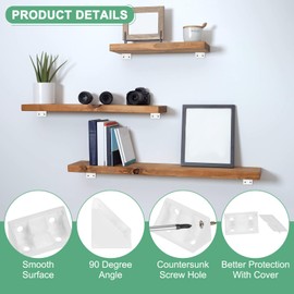 M METERXITY 50-Pack L-Shape Corner Brace, 0.78 x 1.65 in Nylon Plastic Right Angle Brackets with Screw for Shelves/Wood Furniture/Cabinet, Fastener Joint