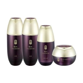 Suyuhan 수려한 효 녹용콜라겐 기초세트 4종 /수액 + 유액 + 진액 + 활성고 Elegant Hyo Deer Antler Collagen Basic Set 4 Types / Essence + Emulsion + Tincture + Active Cream