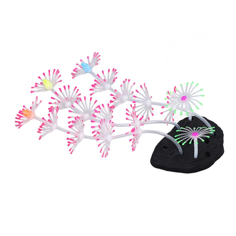 Silicone Glow Fish Tank Decorations Simulation Innovative Landscaping Glowing Artificial