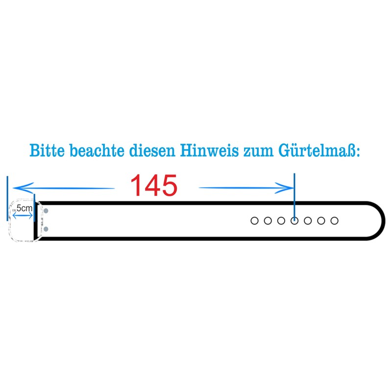 Wolfszeit Full Leather Replacement Belt with Press Studs (WED) -