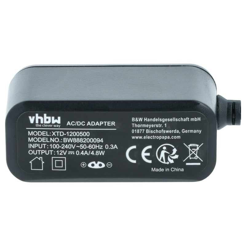vhbw AC Power Supply Compatible with Braun HC20 (5611), HC50