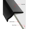 QWORK 20 Ft Rubber Universal Garage Door Bottom Seal -