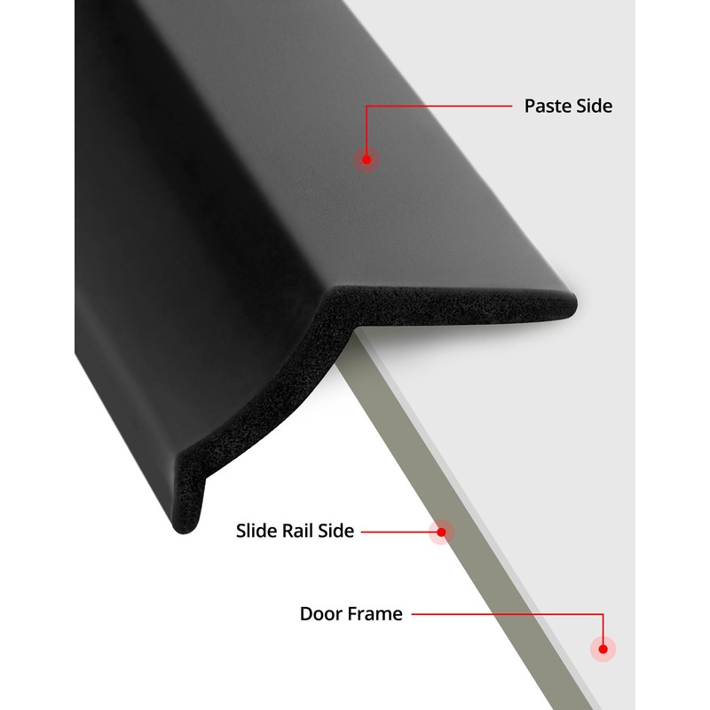 QWORK 20 Ft Rubber Universal Garage Door Bottom Seal -