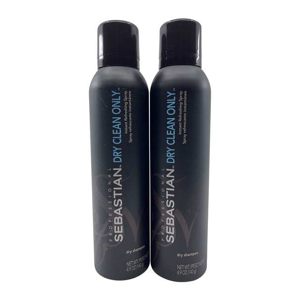 Sebastian Dry Clean Only Instant Refreshing Spray Dry Shampoo 4.9 OZ Set of 2