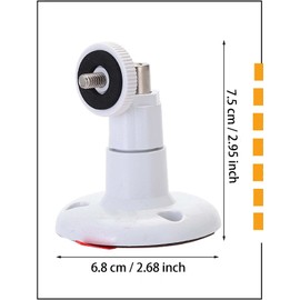 TANSHICT 1 Pack Adhesive Ring Camera Mount Wall Mount Holder Compatible with Outdoor Security Camera, 360° Degree Adjustable Security Mounting Bracket,Camera Not Included