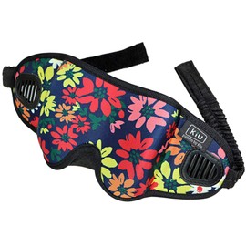 Kiu Eye Mask, Cute Sleep with Pouch, Light Blocking, Sleep, Travel, 3D Shape, Memory Foam, No Pressure, Nose Fit Design (Red A)