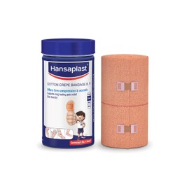 1 pc of 10cm *4m Hansaplast Crepe Bandage+1 pc of 5cm*9.14m Fixation Tape