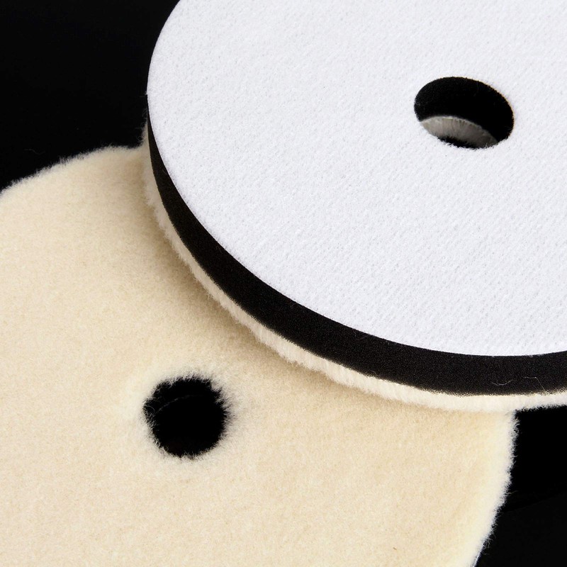 2 Pcs Wool Pad for Polisher Buffing Polishing Pad Flat