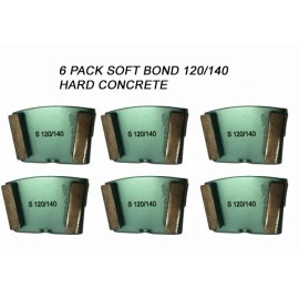 SM DIAMOND TOOLS 6-pack!  HTC Compatible Diamond Grinding Disc For Hard Surface, Grit 120/140