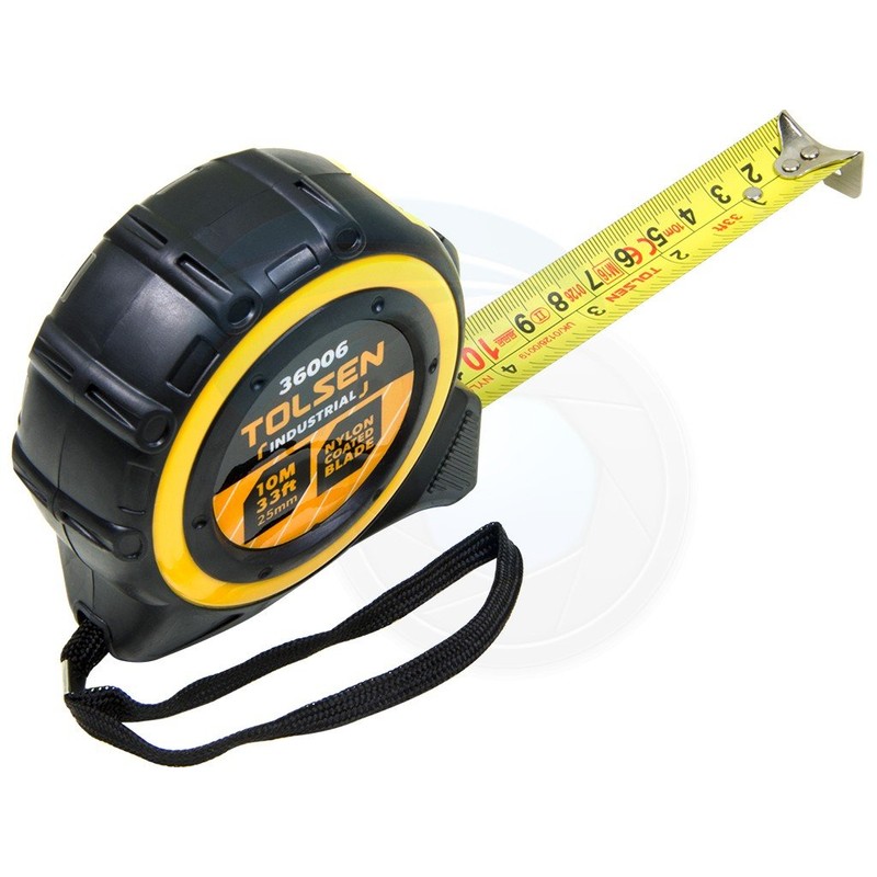 Tolsen 10M 33FT Nylon Coated Heavy Duty Measuring Tape Metric