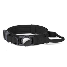 Collar de perro AirTag impermeable actualizado, collar de perro táctico militar con soporte AirTag, mango de control cómodo y hebilla de metal, soport