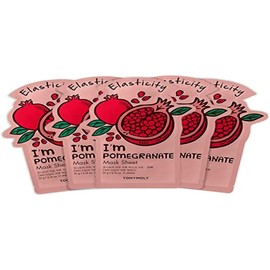 TONYMOLY - Mascarilla Facial Antioxidante De Granada Im Real 5 pzas.