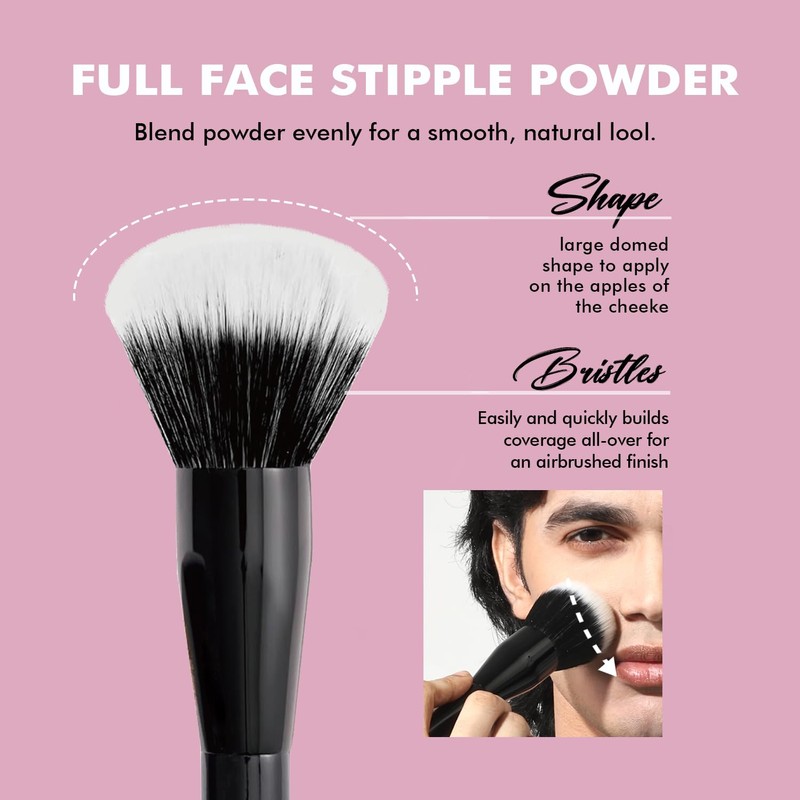 M3 Full Face Powder Makeup Brush, Extra Large, For Setting,