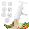 Manual Pasta Machine,White Noodle Making Machine with 7 Different Printing