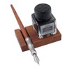 GC Antique Wooden Stem Pen Handcrafted Calligraphy Pen Set Dip