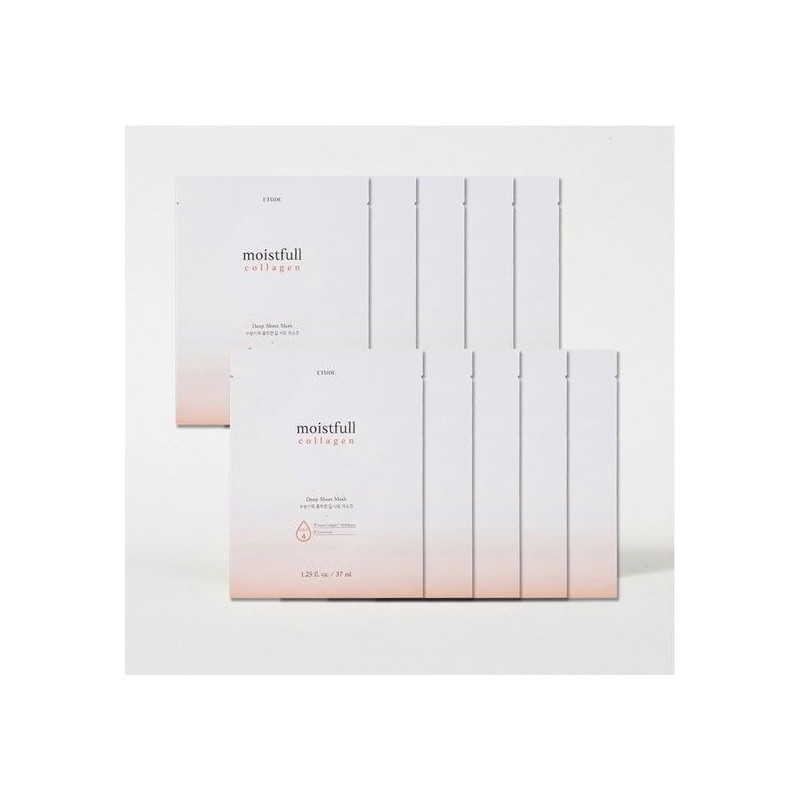 수분가득 콜라겐 딥 시트 마스크 10매 세트 /마스크팩 /마스크시트 Moisture-Filled